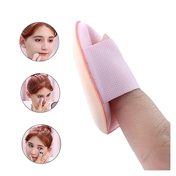 Mini Makeup Finger Cushion Puff. 4pc