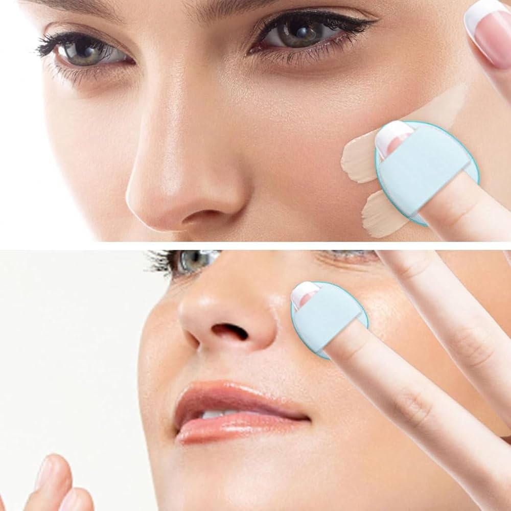 Mini Makeup Finger Cushion Puff. 4pc