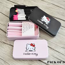 Pack Of 7-Cute Hello Kitty Makeup Brushes Set
