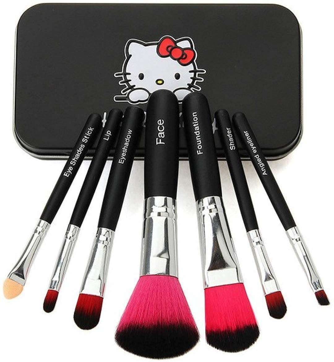 Pack Of 7-Cute Hello Kitty Makeup Brushes Set