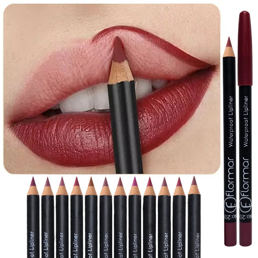 Flarmor Perfect Lip Liner Pencil 12Pcs