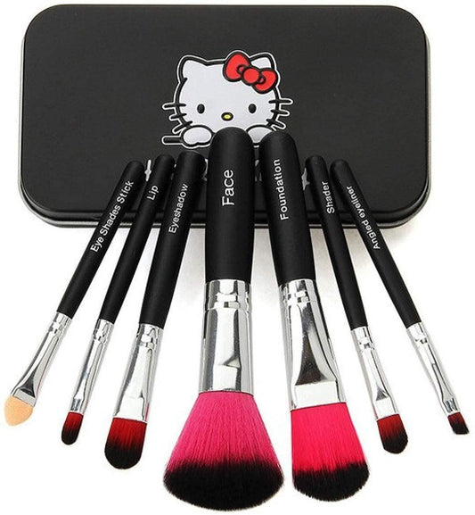 Pack Of 7-Cute Hello Kitty Makeup Brushes Set
